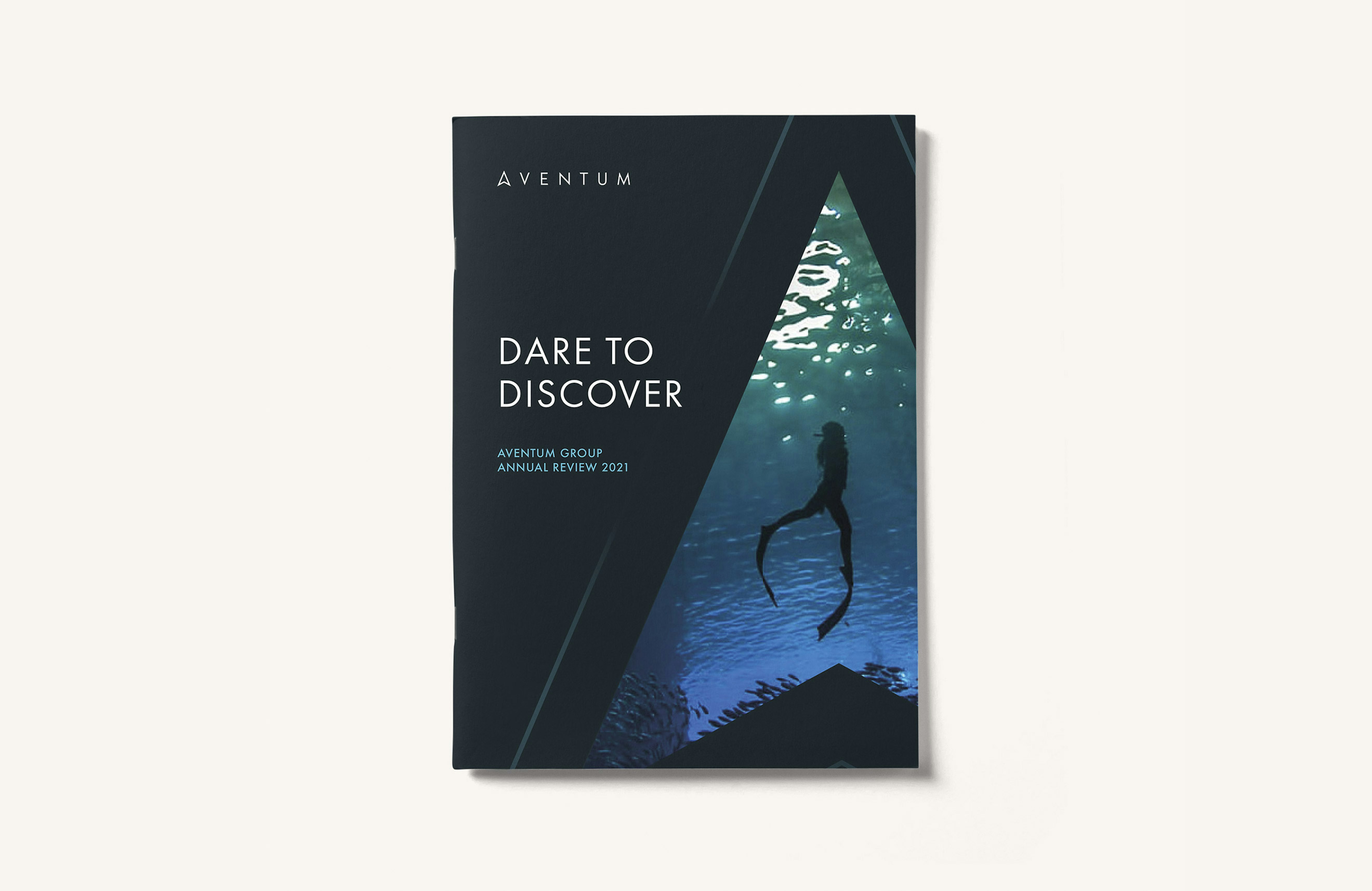 The front cover of an Aventum Annual Review document