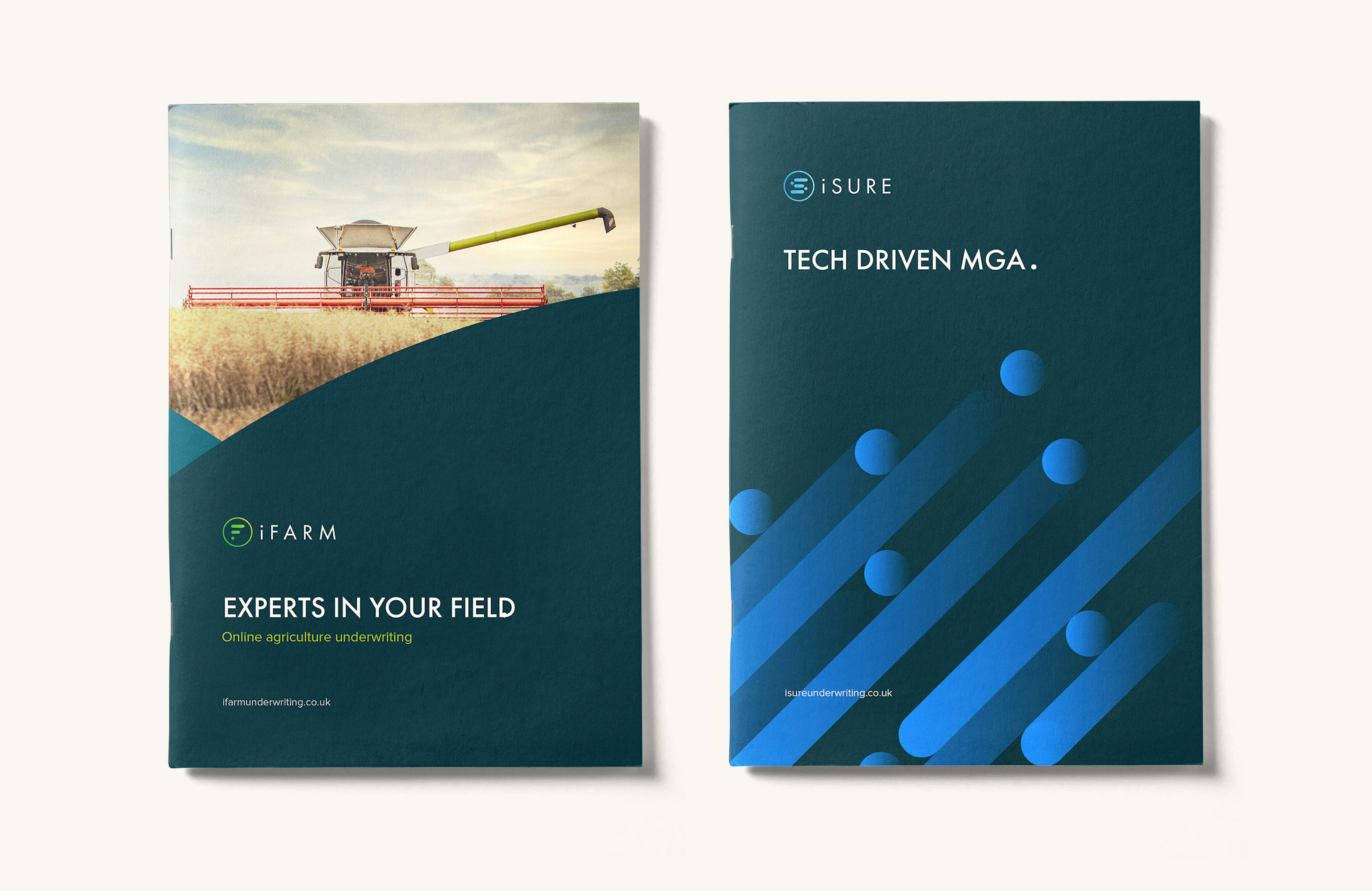 iFarm and iSure brochure covers