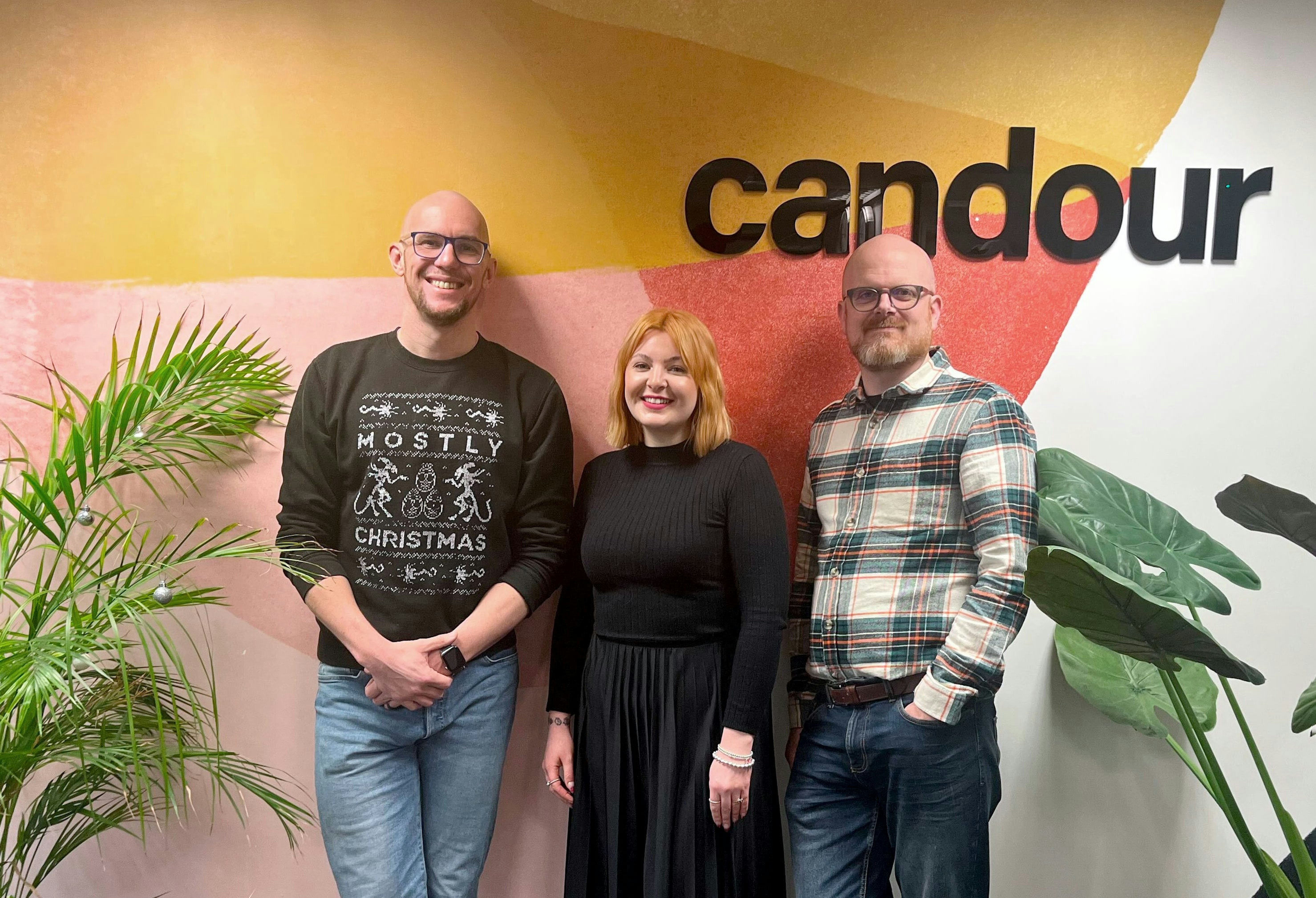 Candour directors, Mark, Jessica and John