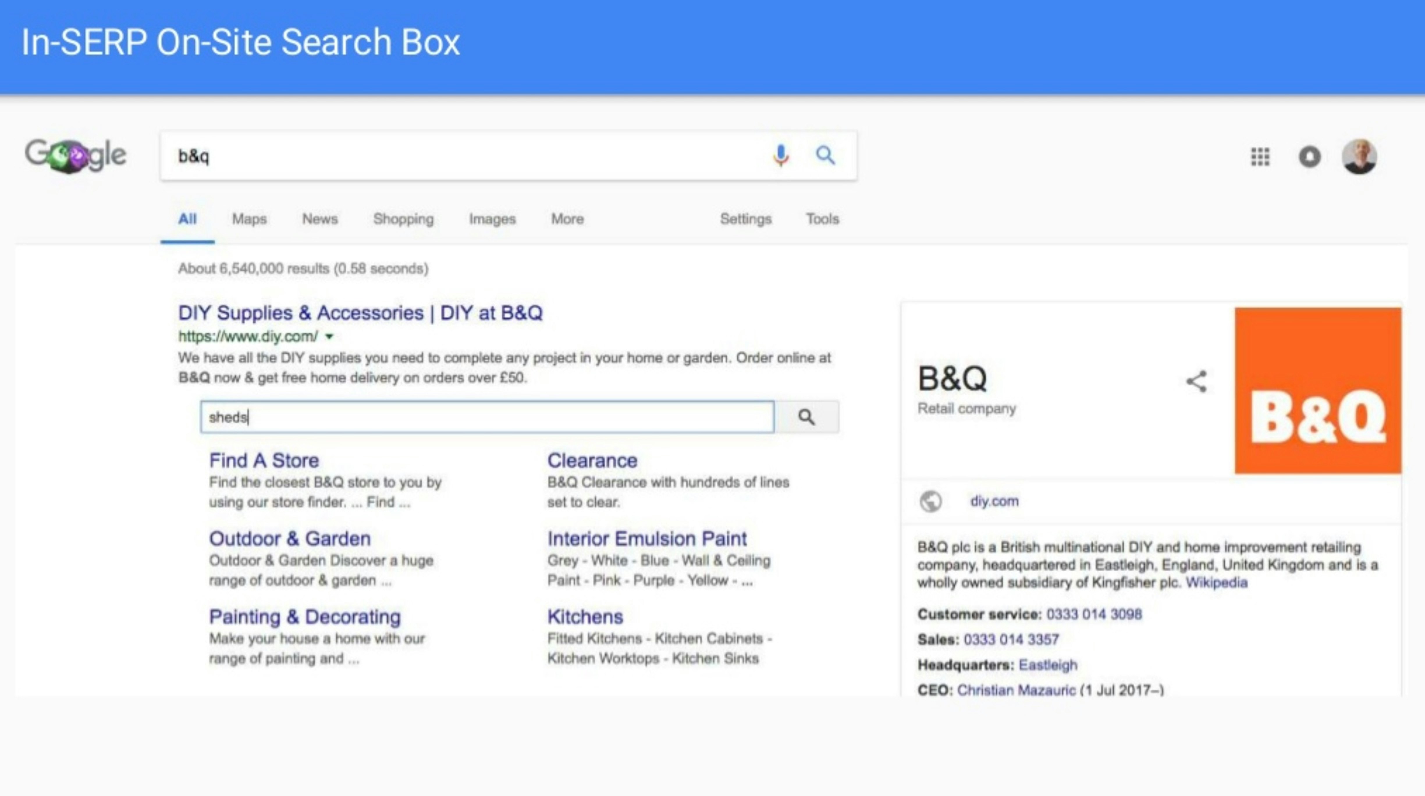 Brand logo appearing in Knowledge Panel