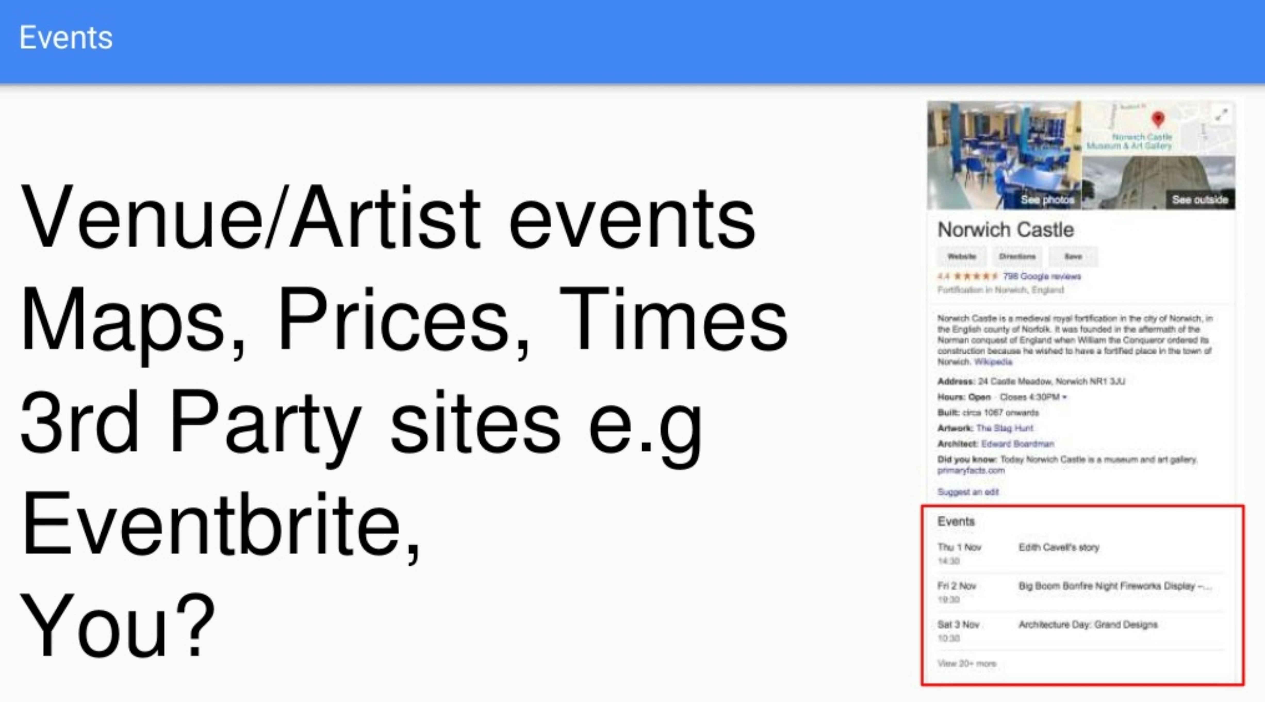 Example information in Knowledge Panel