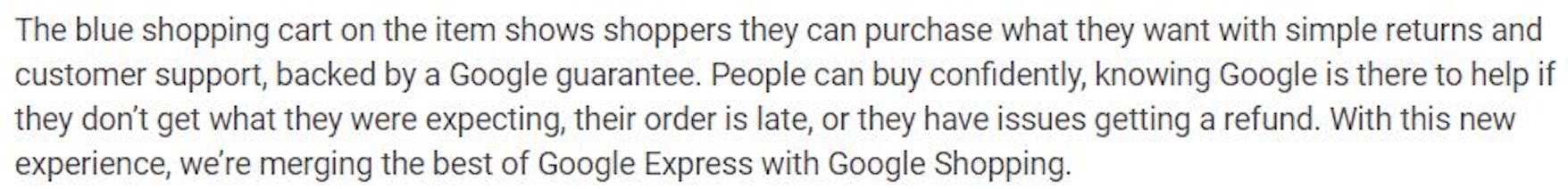 Google Shopping and Google Express