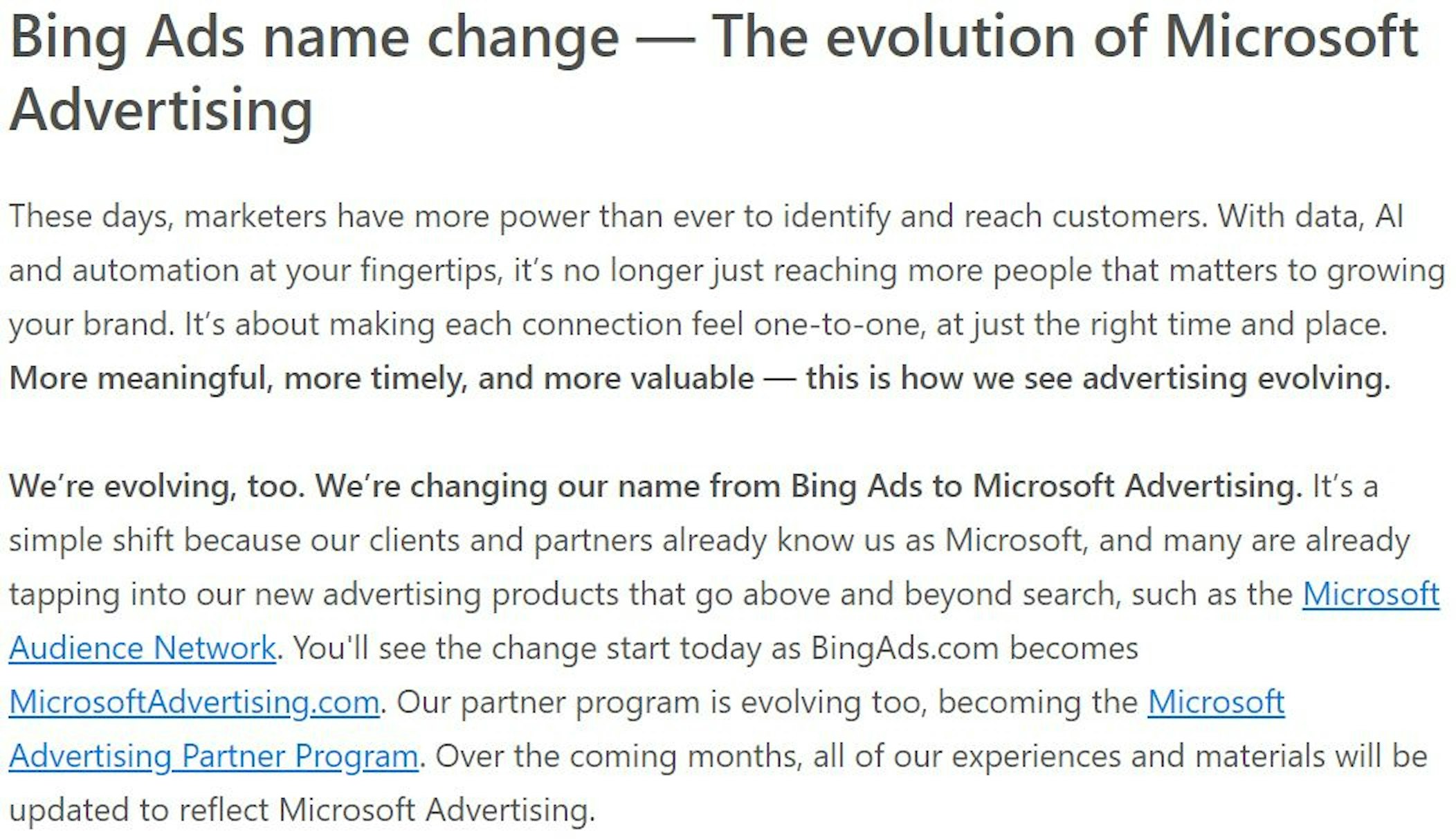 Intro to Microsoft Advertising