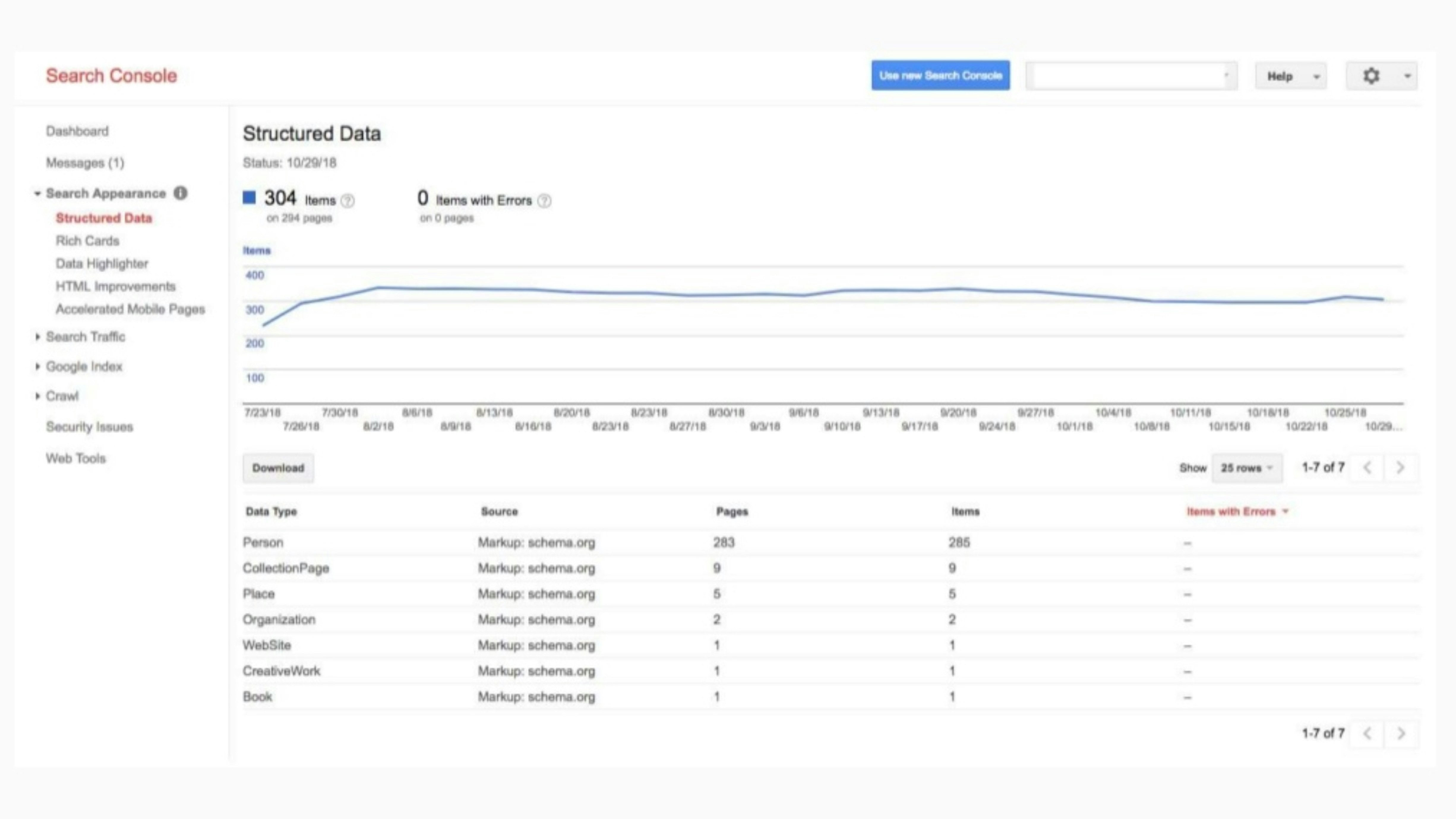 Testing schema in Google Search Console