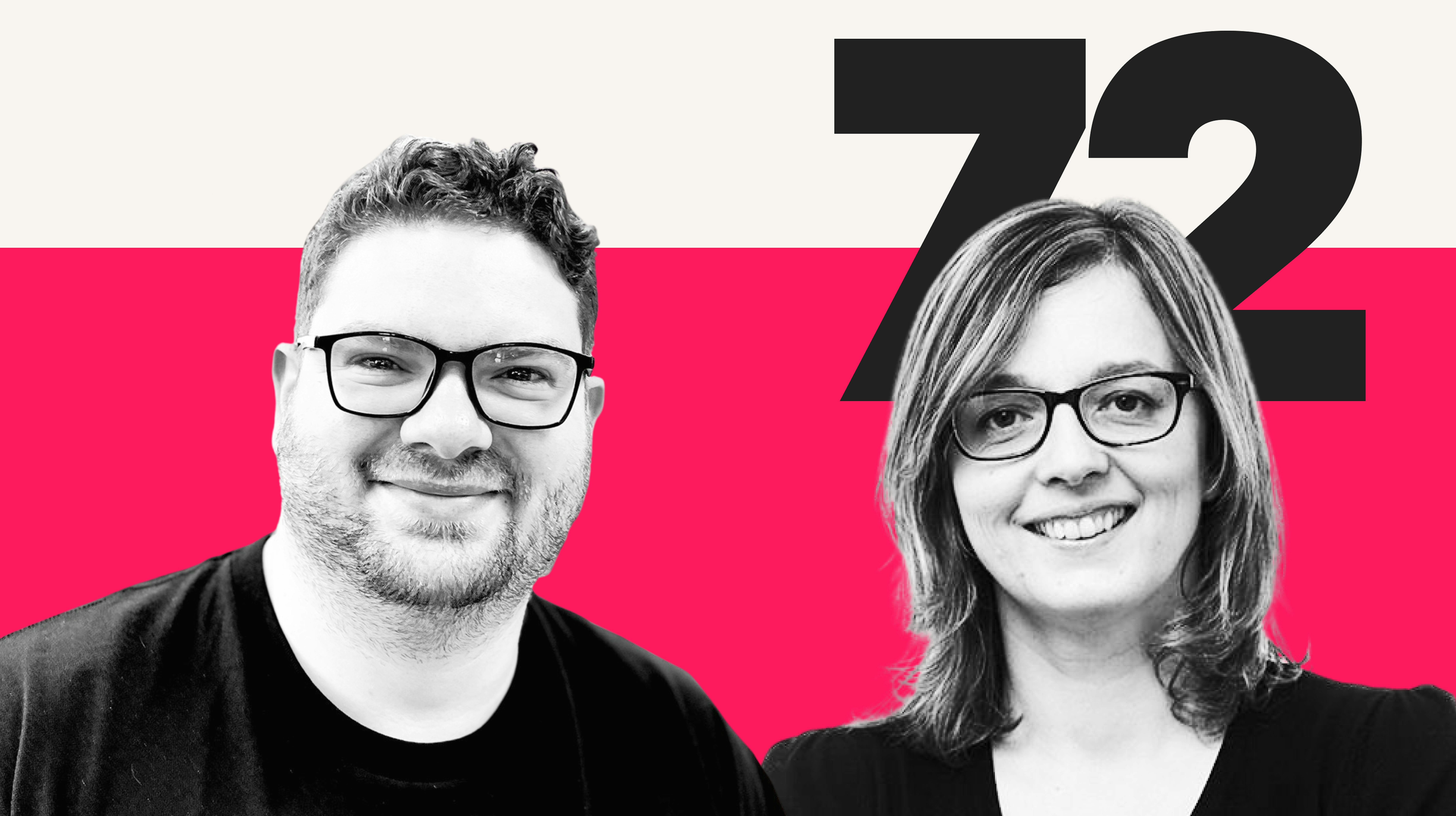 Podcast cover art featuring black and white portraits of Jack Chambers-Ward and Jo Blood