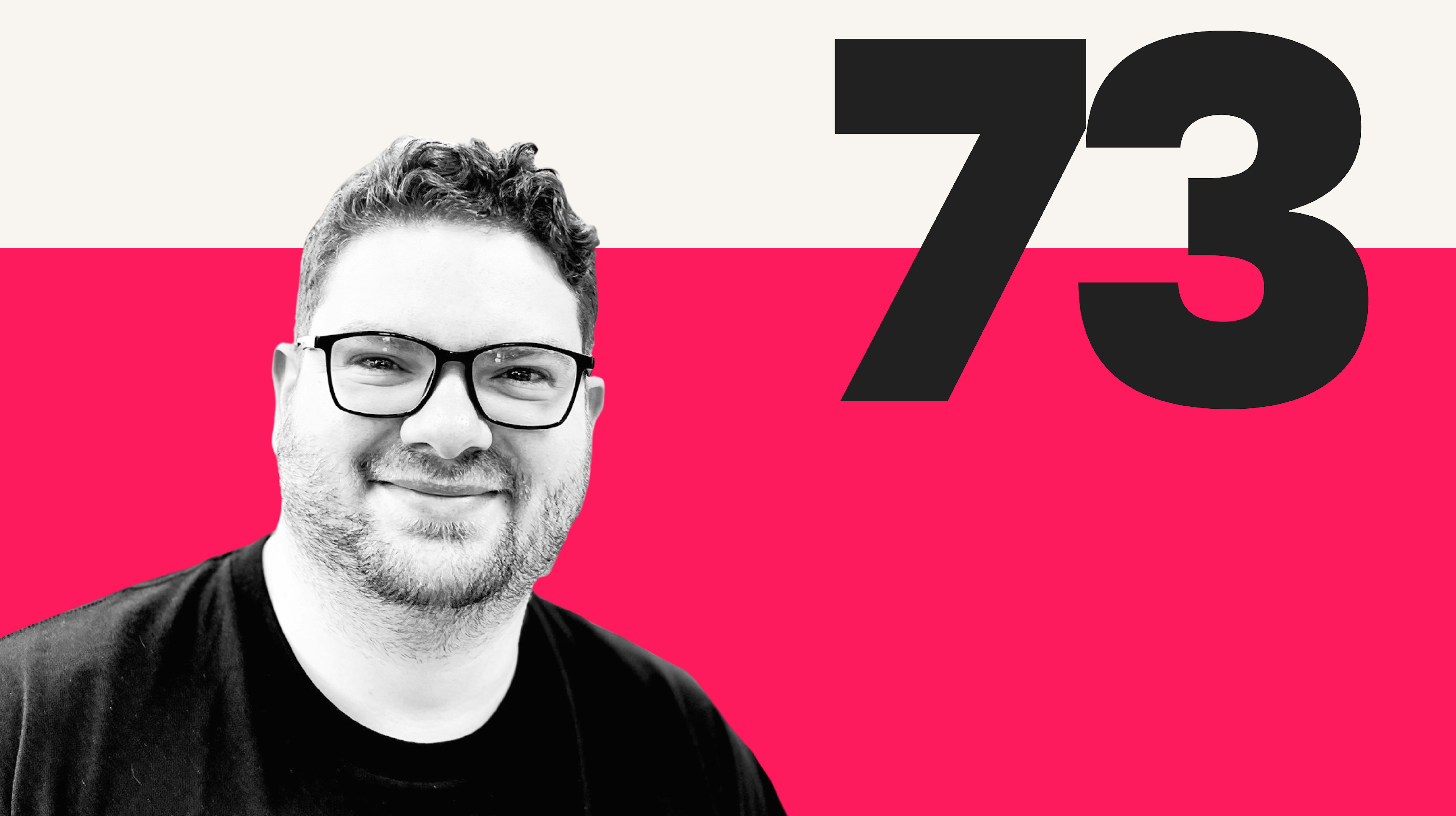 Podcast episode artwork for Search With Candour podcast featuring the host, Jack Chambers-Ward in black and white on a pink and white background.