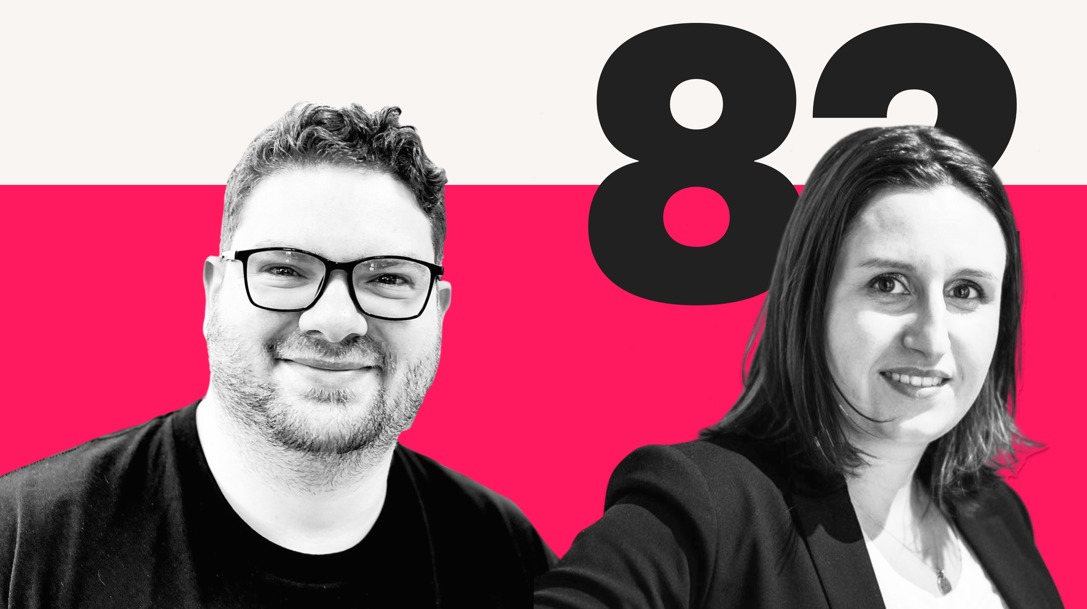 Podcast artwork for season 2 episode 83 of the Search With Candour podcast, featuring Alizee Baudez and Jack Chambers-Ward.