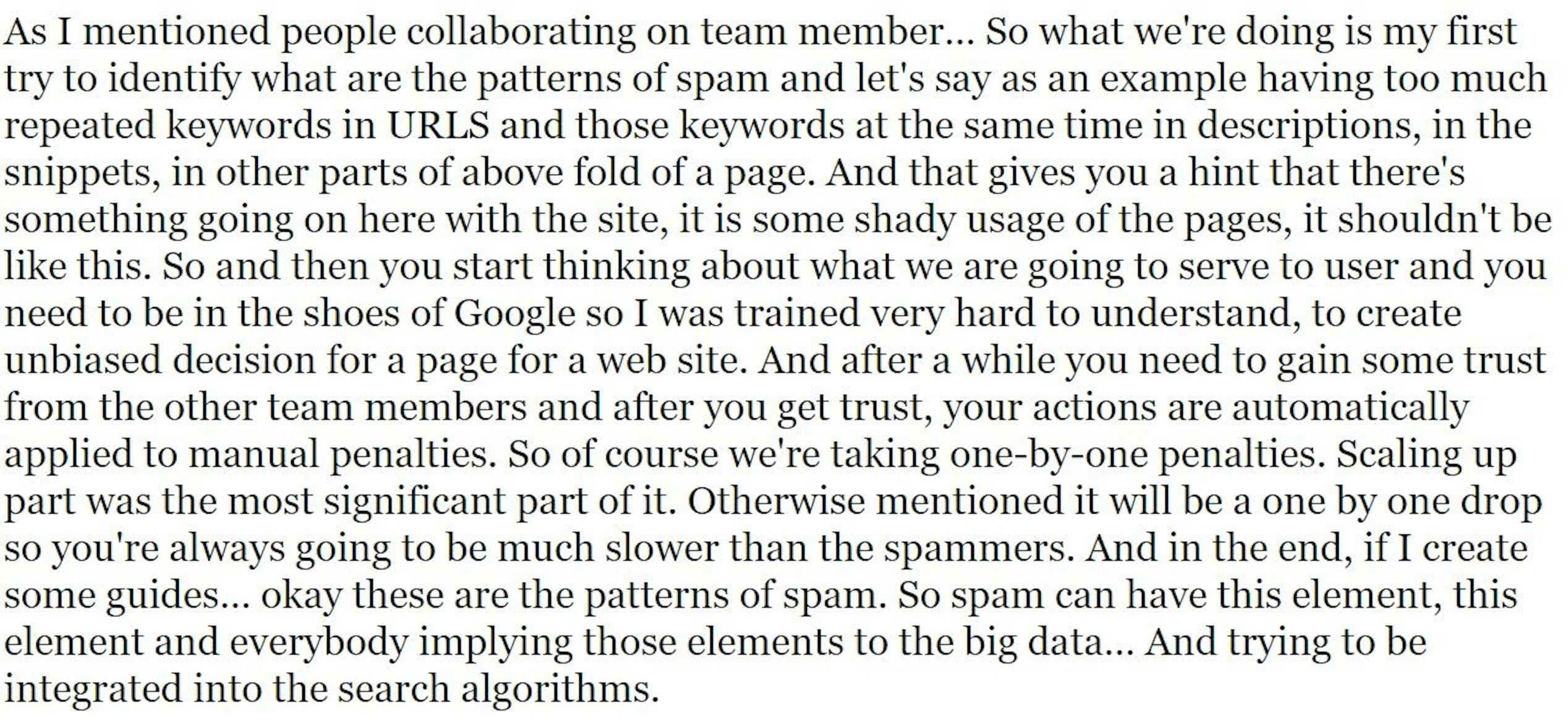 Murat Yatagan on combating spam links