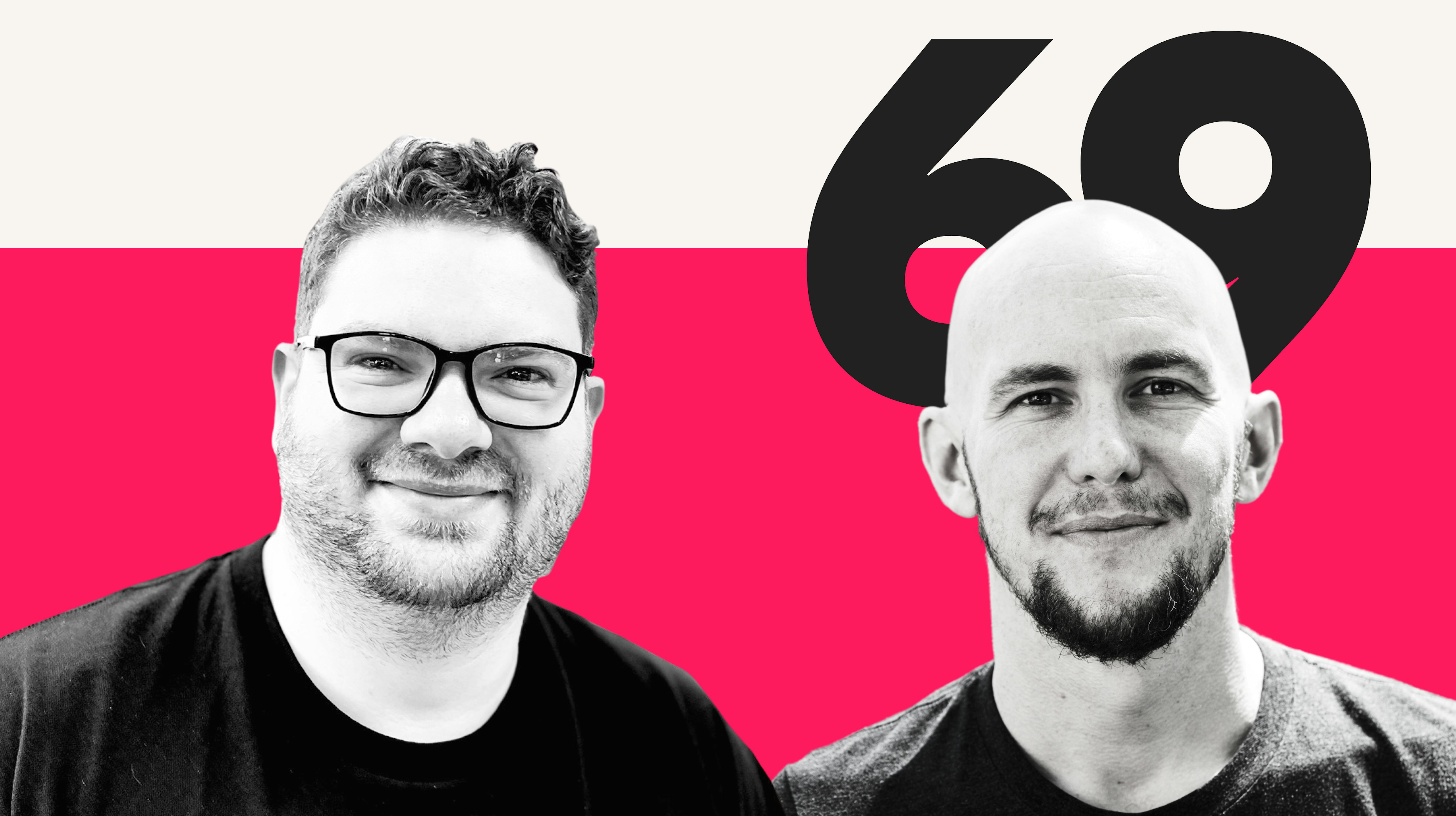 Podcast cover art featuring black and white portraits of Jack Chambers-Ward and Mark Williams-Cook