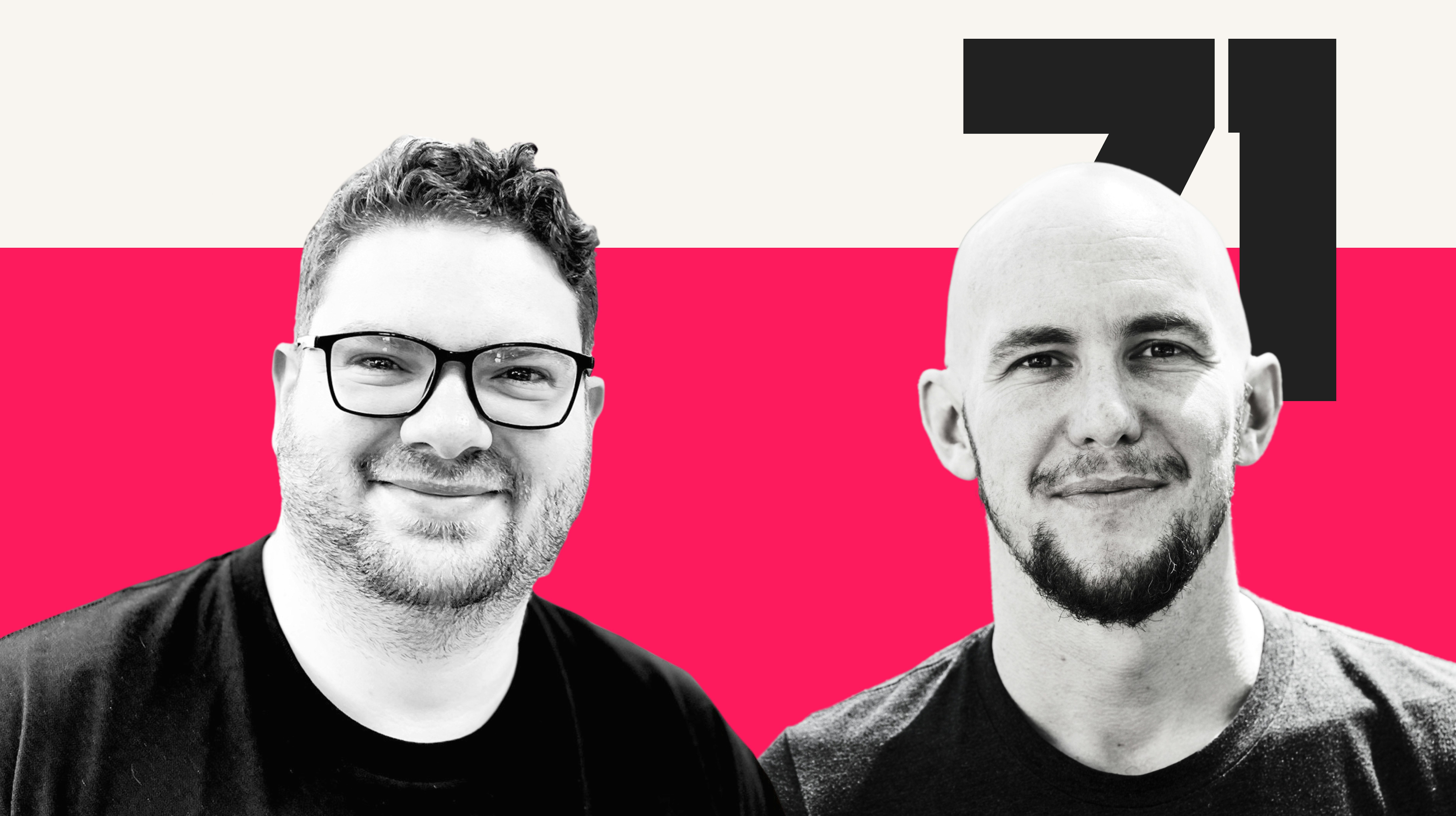 Podcast cover art featuring black and white portraits of Jack Chambers-Ward and Mark Williams-Cook