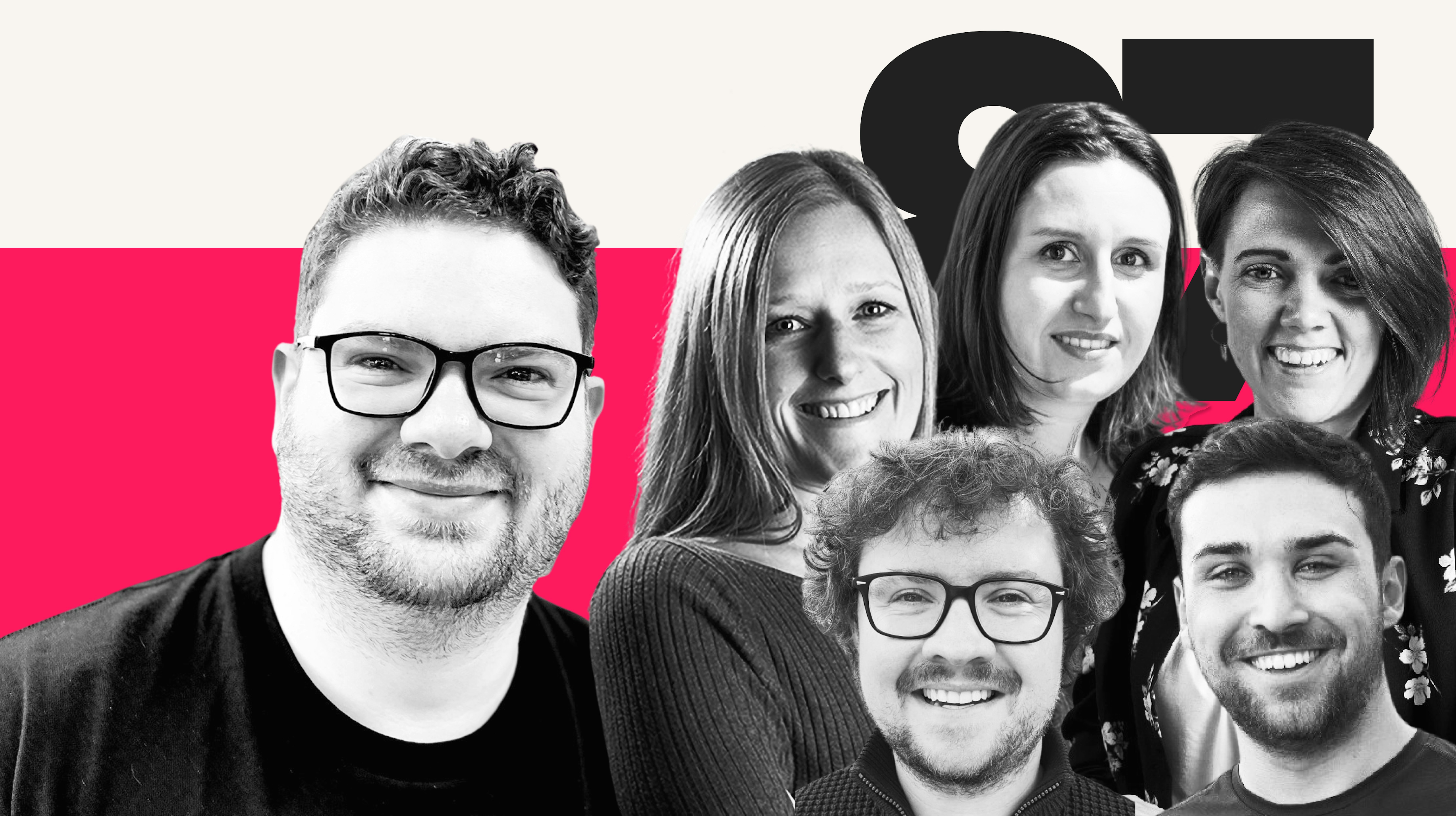 Podcast episode artwork for Search With Candour podcast featuring the host, Jack Chambers-Ward, and a collection of guests: Gemma Houghton, Alizee Baudez, Sarah McDowell, Kyle Rushton McGregor and Matt Kohli