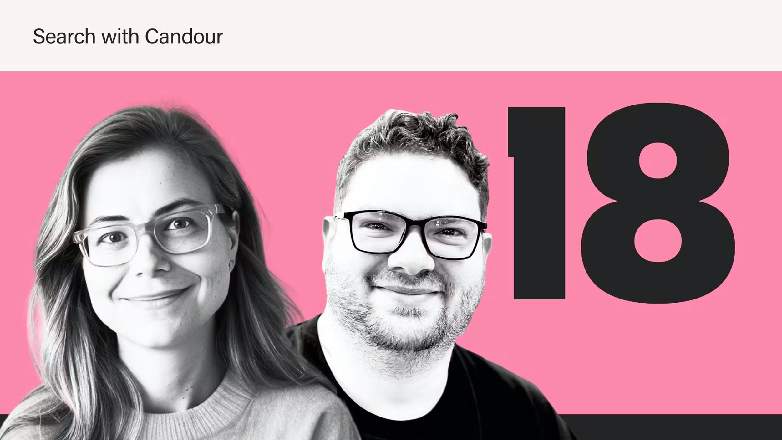Headshots of Irina Papuc and Jack Chambers-Ward, Search with Candour 18